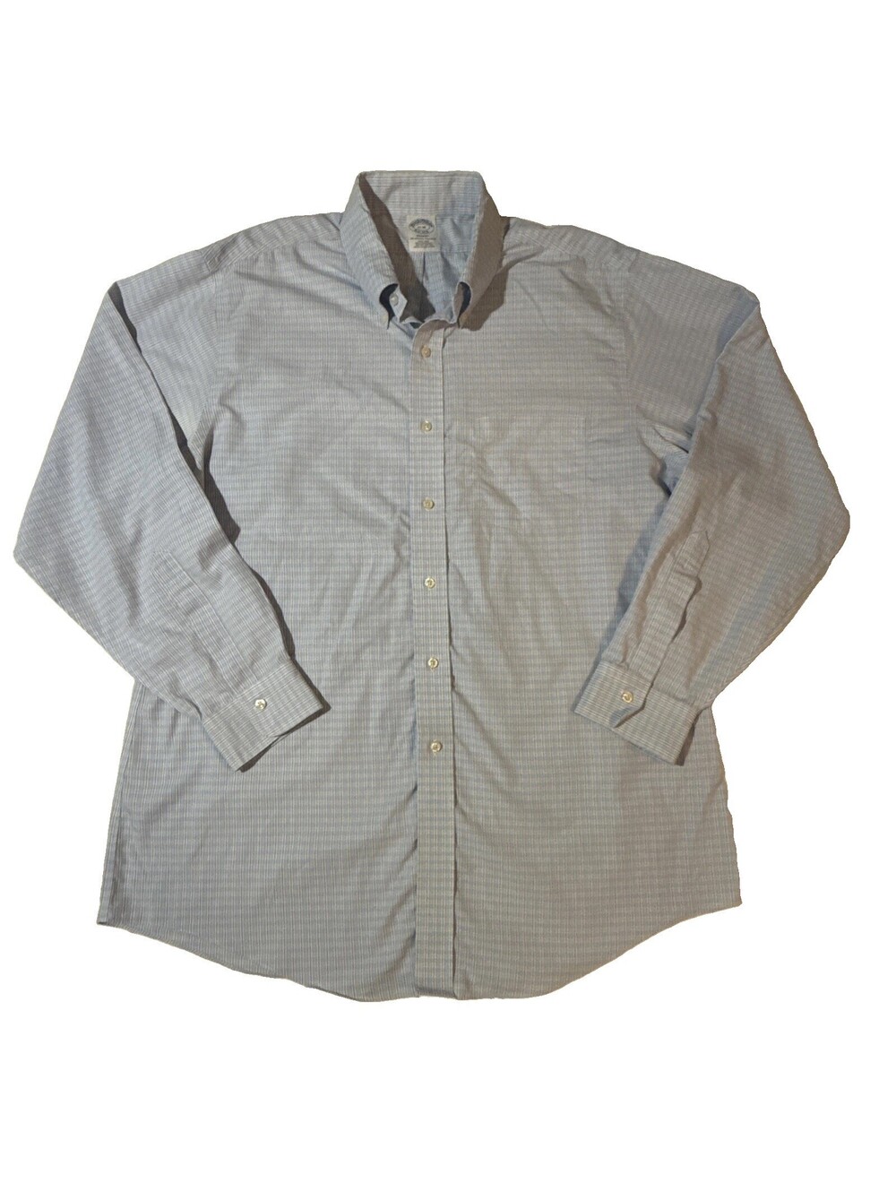Brooks Brothers Regent Men’s 17/35 Regular Blue/White Plaid